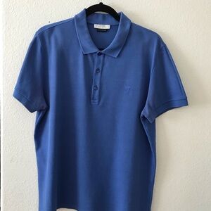 Versace collection Men's Blue Polo Shirt